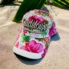 casquette rose - sable guadeloupe