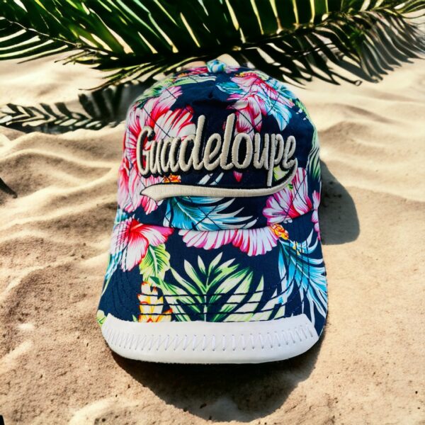 casquette fleurs - guadeloupe